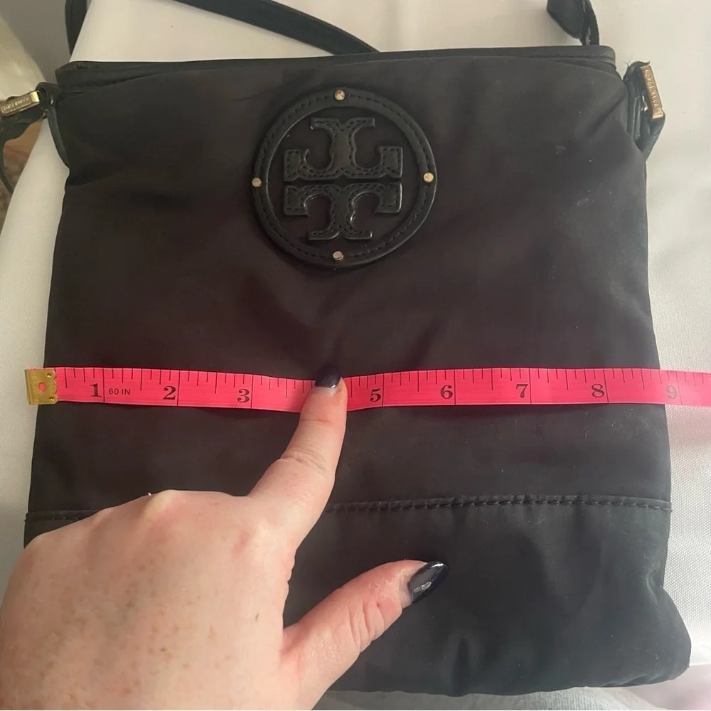Tory Burch Black Nylon Crossbody Bag Purse Handbag